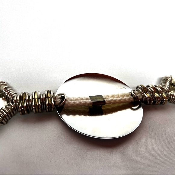 Mixed Metal Statement Belt Artisan Floral Concho Adjustable Chain Belt main image 8